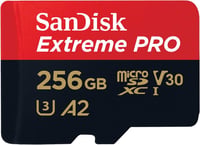 SanDisk Extreme PRO microSDXC memóriakártya SD adapterrel - 256 GB - 200 MB/s, V30, U3 1