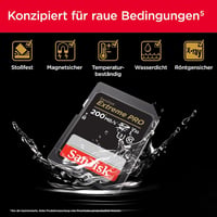 SanDisk Extreme PRO SDXC 128GB memóriakártya 200MB/s V30 4K videóhoz - 128 GB, UHS-I V30 5