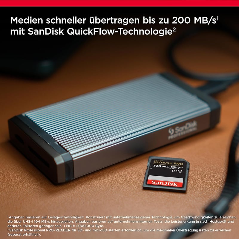 SanDisk Extreme PRO SDXC 128GB memóriakártya 200MB/s V30 4K videóhoz - 128 GB, UHS-I V30