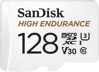 SanDisk High Endurance 128GB microSDXC memóriakártya adapterrel autós kamerához - 128 GB, High endurance 1