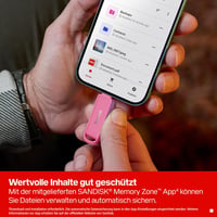 SanDisk Phone Drive USB Type-C 512GB pendrive okostelefon táblagép számítógép - 512 GB, Seastar Pink 6