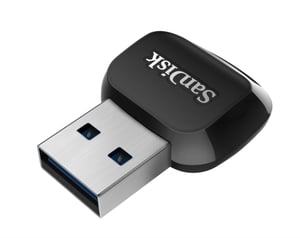 Čitač kartica SanDisk QuickFlow microSD UHS-I s USB-A priključkom, brzina čitanja 250 MB/s i brzina zapisivanja 150 MB/s, USB 3.2 Gen 1
