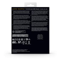 Cititor de carduri SanDisk QuickFlow SD UHS-I cu conector USB-A, viteză de citire de 250 MB/s, viteză de scriere de 150 MB/s, USB 3.2 Gen 1 6