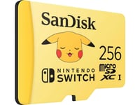 Pamäťová karta SanDisk SDSQXAO-256G-GN6ZK 256 GB microSDXC pre Nintendo Switch – edícia Pokémon Pikachu 4
