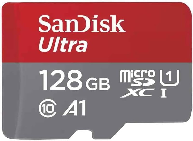 SanDisk Ultra microSDXC UHS-I memóriakártya SD adapterrel - 128 GB