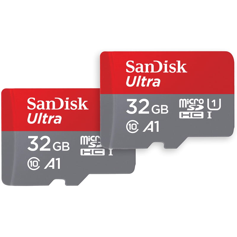 Pamäťová karta SanDisk Ultra 32 GB microSDHC + SD adaptér, výkon aplikácií A1, 120 MB/s, Class 10, U1 – dvojité balenie