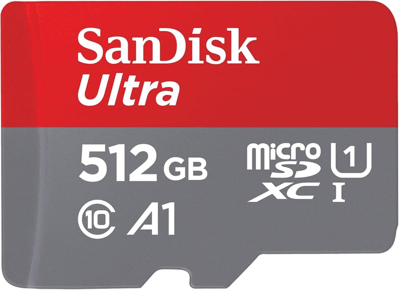 SanDisk Ultra Android microSDXC 512 GB + adapter - 150 MB/s, A1, U1