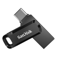 USB kľúč SanDisk Ultra Dual Drive Go USB Type-C 256 GB, čierny, konektory USB-C a USB-A, 400 MB/s, úložisko pre smartfóny so systémom Android, pútko na kľúče 1