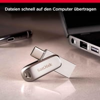 SanDisk Ultra Dual Drive Luxe USB-C 128GB mobil tárhelymegoldás 400MB/s - 128 GB, silver, Dual Drive Luxe 4