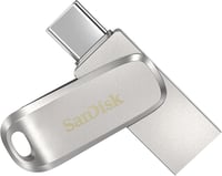 SanDisk Ultra Dual Drive Luxe USB-C 128GB mobil tárhelymegoldás 400MB/s - 128 GB, silver, Dual Drive Luxe 1