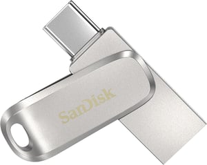 SanDisk Ultra Dual Drive Luxe USB-C memorijski štapić 400 MB/s - 128 GB, srebrni