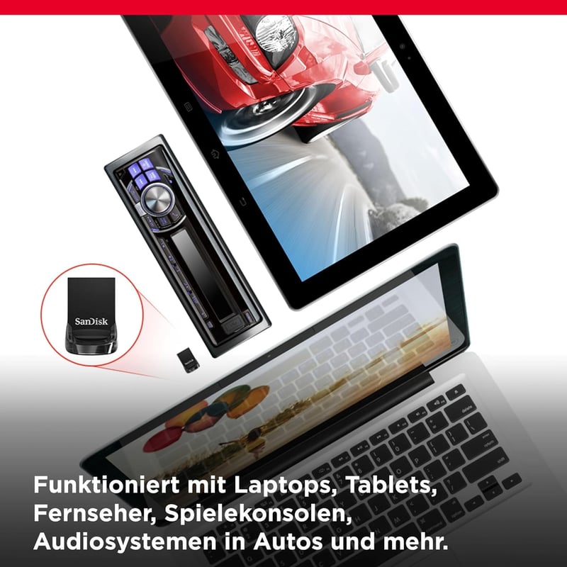 SanDisk Ultra Fit USB 3.1 pendrive 130 MB/s olvasási sebességgel - 512 GB, Single Pack, 2. Type-A - Ultra Fit