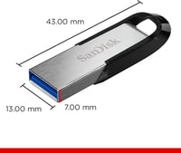 SanDisk Ultra Flair 128GB USB 3.0 Pendrive Fekete 130MB/s - 128 GB, black 2