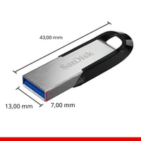 USB kľúč SanDisk Ultra Flair USB 3.0 256 GB – rýchlosť čítania 150 MB/s, kovové telo, ochrana heslom, čierny 2