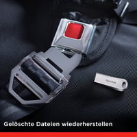 Stick USB SanDisk Ultra Luxe 256 GB, USB 3.2 Gen 1 - viteză de citire 400 MB/s, carcasă metalică, argintiu, protecție prin parolă 6
