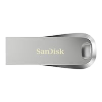 Stick USB SanDisk Ultra Luxe 256 GB, USB 3.2 Gen 1 - viteză de citire 400 MB/s, carcasă metalică, argintiu, protecție prin parolă 1