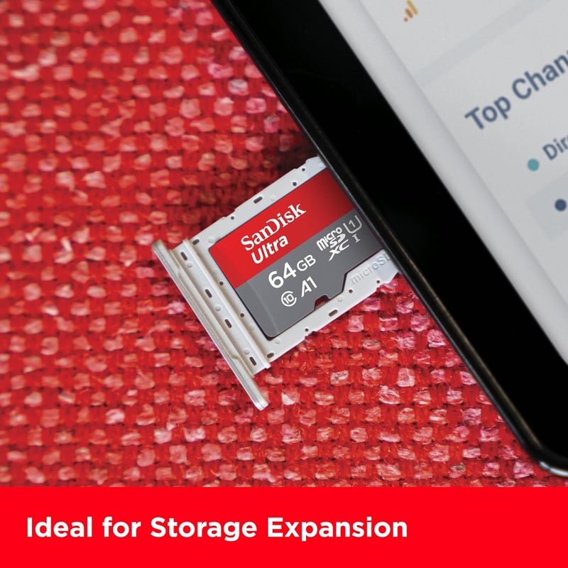 SanDisk Ultra microSDXC 64GB Android memóriakártya adapter nélkül