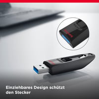 USB kľúč SanDisk Ultra 3.0 64 GB, balenie 3 ks – prenos dát 130 MB/s, ochrana heslom, čierny 6