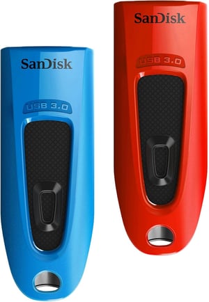SanDisk Ultra USB 3.0 USB memorija 64 GB, 130 MB/s - pakiranje od 2 komada