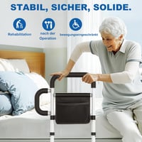 SANEWE Állókerettel Felkeléshez, Ágyhoz Rögzíthető Fogantyú, 160 kg Terhelhetőség, Állítható Magasság 5