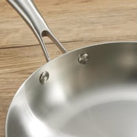 SanheKit 30 cm-es Háromrétegű Rozsdamentes Acél Serpenyő - Indukciós Főzőlappal Kompatibilis, Sütőben Használható, Gyors Hővezetés, Mosogató 5
