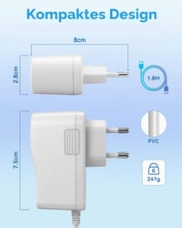 Sanicata Nabíjacia stanica pre Toniebox 9V, nabíjačka kompatibilná s prehrávačom Toniebox, náhrada za originálny nabíjací kábel, 1,8 m 7