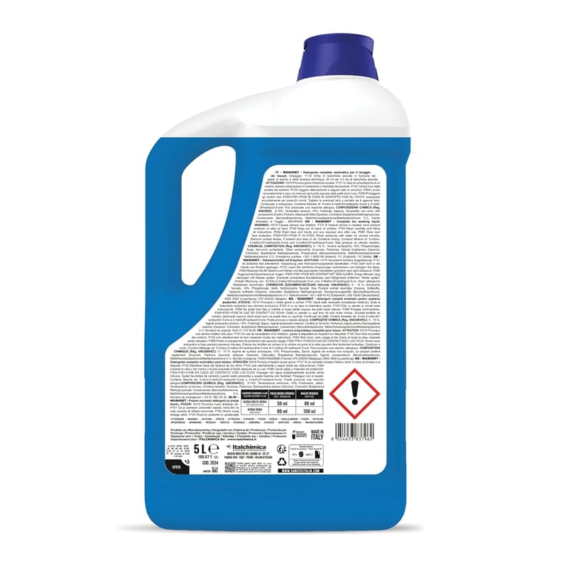 SANITEC Washdet Fehér és Színes Orchidea Folyékony Tisztítószer 5,1kg