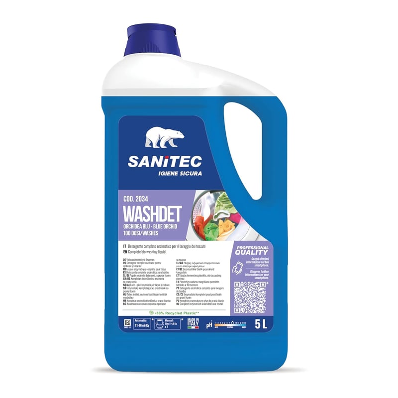 SANITEC Washdet Fehér és Színes Orchidea Folyékony Tisztítószer 5,1kg