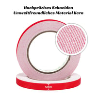 SANLI TAPE Kétoldalas Ragasztószalag Extra Erős 5m x 12mm 2 Tekercs - 12mm*5m*2 Rollen 8
