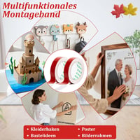 SANLI TAPE Kétoldalas Ragasztószalag Extra Erős 5m x 12mm 2 Tekercs - 12mm*5m*2 Rollen 3