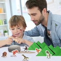SANNIX 200 Darabos 3D Dinoszaurusz Matrica Szett Gyerekeknek - 14 Ív Puffy Állatos Matricák Scrapbookinghoz és Naplóhoz 4