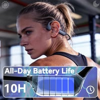 Căști Bluetooth cu conducție osoasă SANOTO cu microfon, mod EQ, rezistență la apă IP65, ușoare, căști sport open-ear pentru alergare și ciclism 5