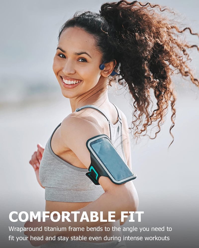 SANOTO Csontvezető Bluetooth 5.3 Fülhallgató - Nyitott Fülű IPX7 Vízálló Vezeték Nélküli Fejhallgató Sportoláshoz, Futáshoz, Kerékpározáshoz
