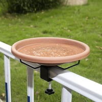 SANOTO Madárfürdő 30cm Erkélyre Fagyálló Rozsdamentes Függeszthető 3