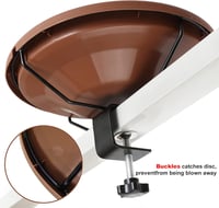 SANOTO Madárfürdő 30cm Erkélyre Fagyálló Rozsdamentes Függeszthető 5