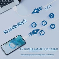 Încărcător rapid Sanronang 15W USB-C cu cablu de 1,5 m compatibil cu Samsung Galaxy S21/S20/S10/S9/S8/A56/A36/A35/A25/A16/A15/A13/Note 9/8 3