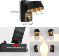 SANSHI 10W mozgásérzékelős kültéri fali lámpa, IP65 vízálló LED, meleg fehér, kert és terasz 5