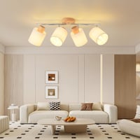 SANSHI LED Mennyezeti Lámpa 4 Izzós Fa Spotlámpa 350° Forgatható E14 4