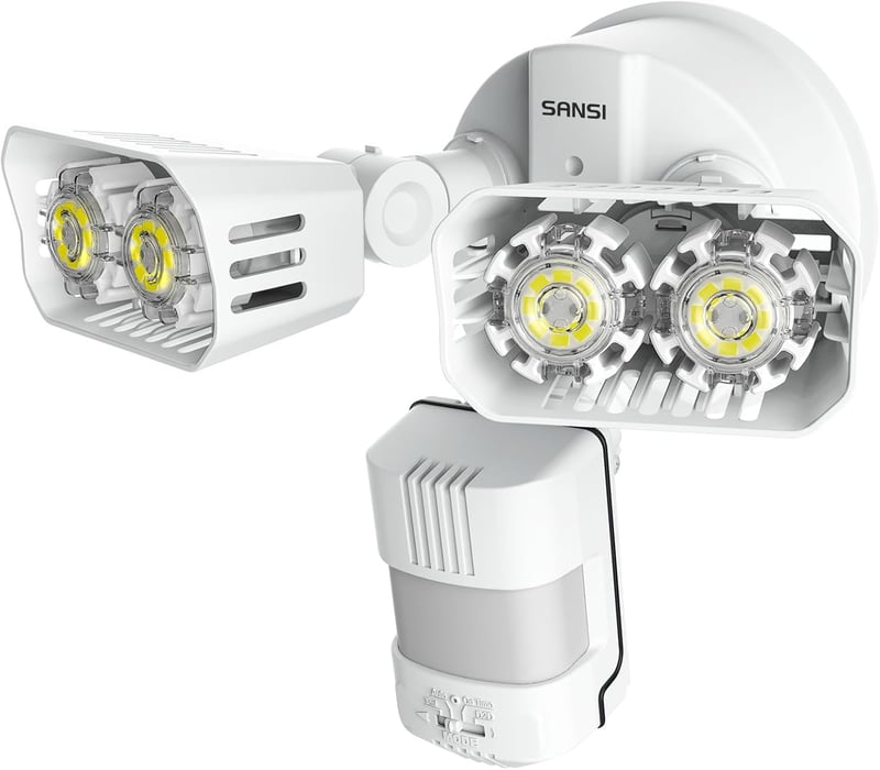 SANSI LED Reflektor Mozgásérzékelővel Kültéri 1800LM Hideg Fehér IP65 Vízálló