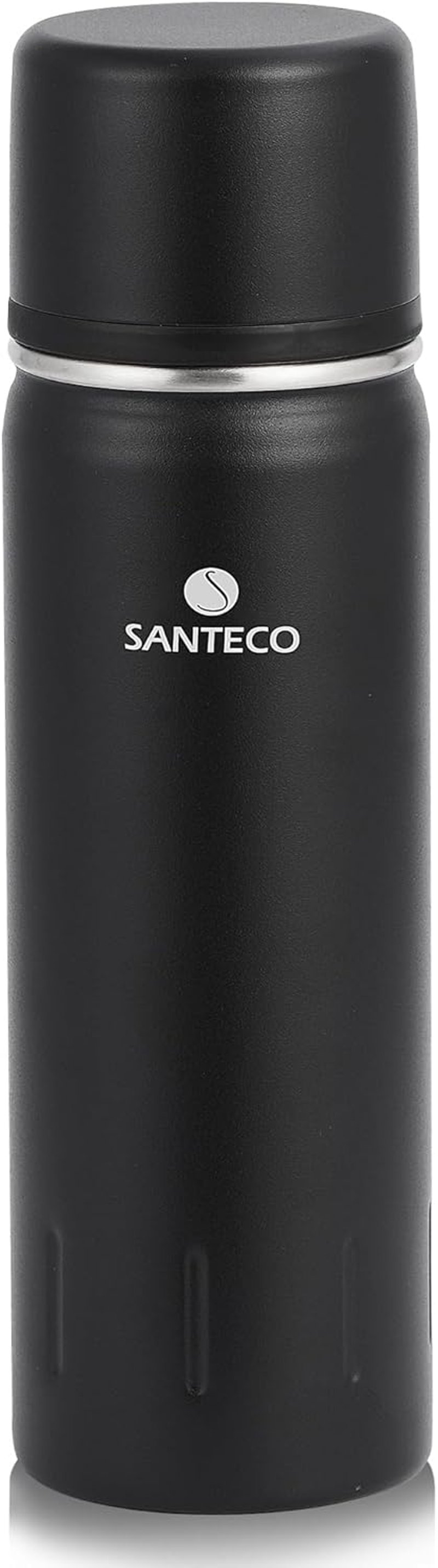 SANTECO Rozsdamentes Termosz Palack 1L Szivárgatásmentes Utazáshoz Kávé Tea Sporthoz BPA Mentes
