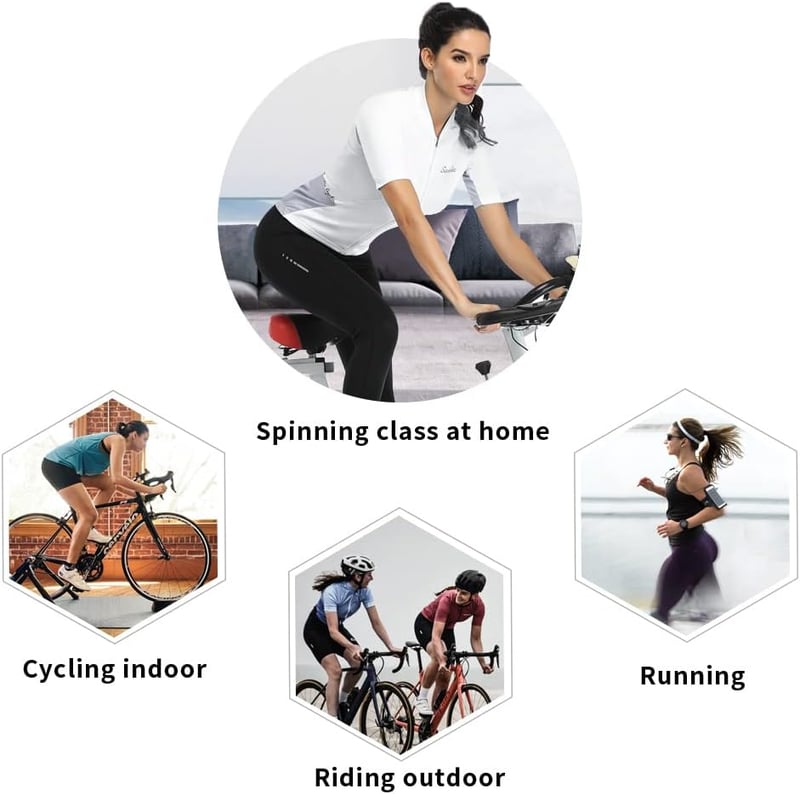 Santic női kerékpáros mez rövid ujjú MTB póló zsebekkel lélegző nyári M-es méret