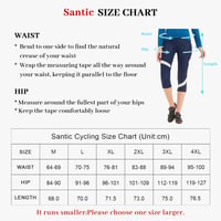 Santic Női Kerékpáros Nadrág 3/4 Párnázott Zsebes Gyorsan Száradó UPF50+ Védelem Légáteresztő Rugalmas Biciklis Short 4