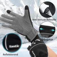 Santic Téli Kerékpáros Kesztyű Touchscreen Szellőztetett Vízálló 5