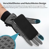 Santic Téli Kerékpáros Kesztyű Touchscreen Szellőztetett Vízálló 4