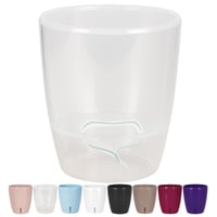 Santino Orchid Pot teglica za orhideje sa samozalijevanjem i fitiljem - prozirna - 12 cm / 1,3 L 2