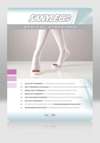 Sanyleg Kompressziós Harisnya Közepes Méret 60-70cm Trombózis Elleni 2