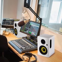 Sanyun SW206 80W Aktív Polc Hangfal - Studio Monitor és HiFi Mód, Bluetooth 5.0 - 4", SW206 White 7