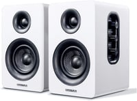 Sanyun SW208 3" Aktív Bluetooth 5.0 Polchangszóró Pár - 60W Szénszálas Hangszóró, Beépített 24-bit DAC, Dinamikus 3D Hangzás, PC Monitor Han 1