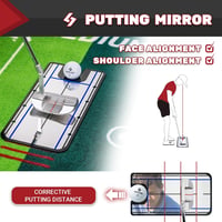 SAPLIZE Golfozó Putting Mat Pályajelzéssel Többféle Edzésmóddal Beltéri Kültéri 3