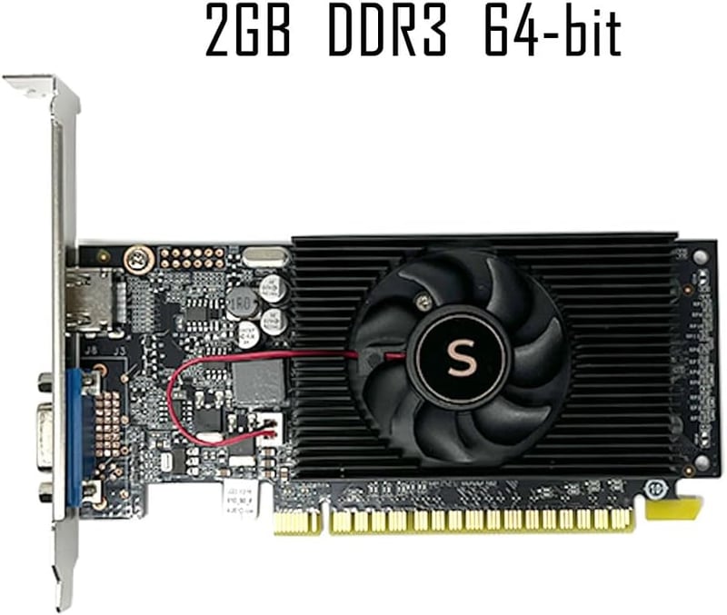SAPLOS GeForce GT 610 2GB DDR3 Grafikus Kártya VGA HDMI Low Profile